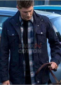 Supernatural Jensen Ackles Blue Cotton Jacket